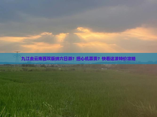 九江去云南西双版纳六日游？担心机票贵？快看这波特价攻略