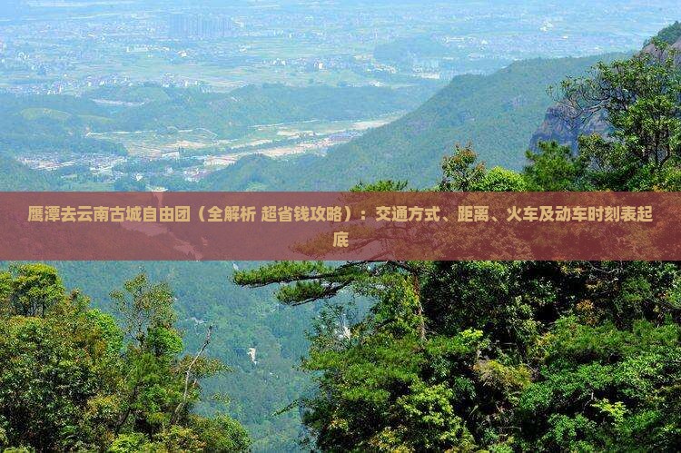 鹰潭去云南古城自由团