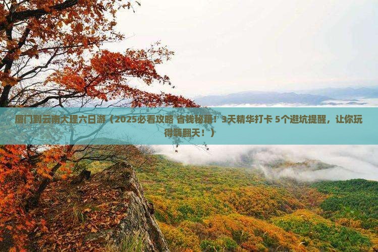 厦门到云南大理六日游