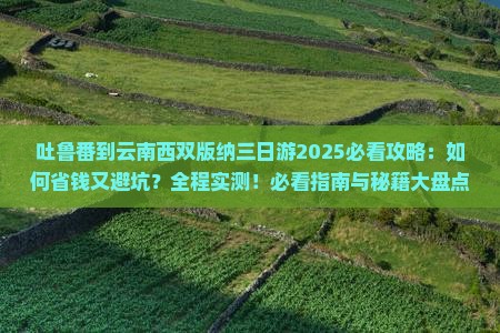 吐鲁番到云南西双版纳三日游