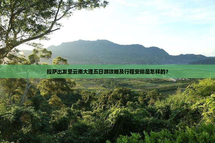 拉萨出发至云南大理五日游攻略及行程安排是怎样的？