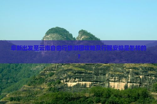 阜新出发至云南自由行旅游团攻略及行程安排是怎样的？
