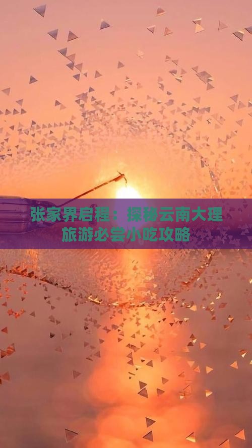 张家界启程：探秘云南大理旅游必尝小吃攻略