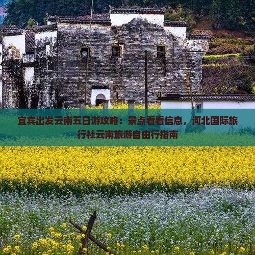 宜宾出发云南五日游攻略：景点看看信息，河北国际旅行社云南旅游自由行指南