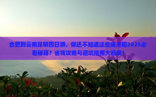 合肥到云南昆明四日游 合肥到云南昆明四日游