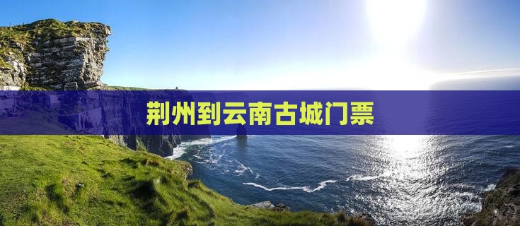 荆州到云南古城门票