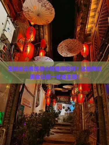 玉树去云南旅游小吃