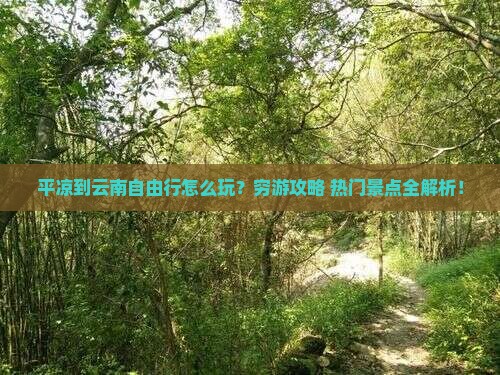 平凉到云南自由行 平凉到云南自由行
