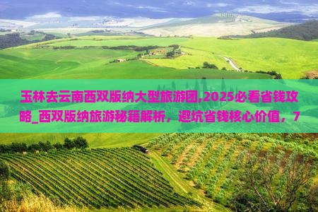 玉林去云南西双版纳大型旅游团