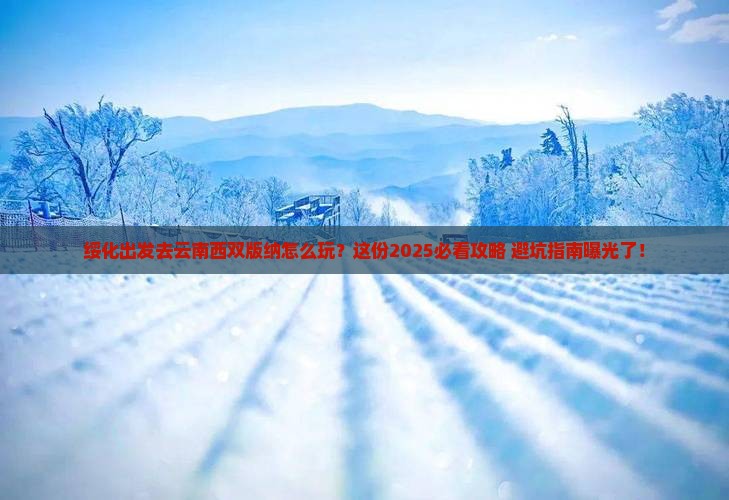 绥化去云南西双版纳哪里玩