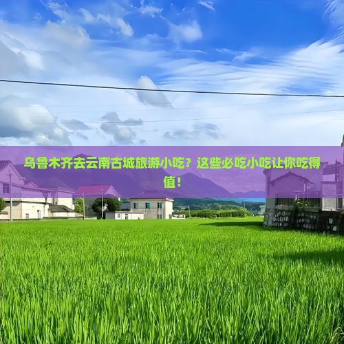 乌鲁木齐去云南古城旅游小吃