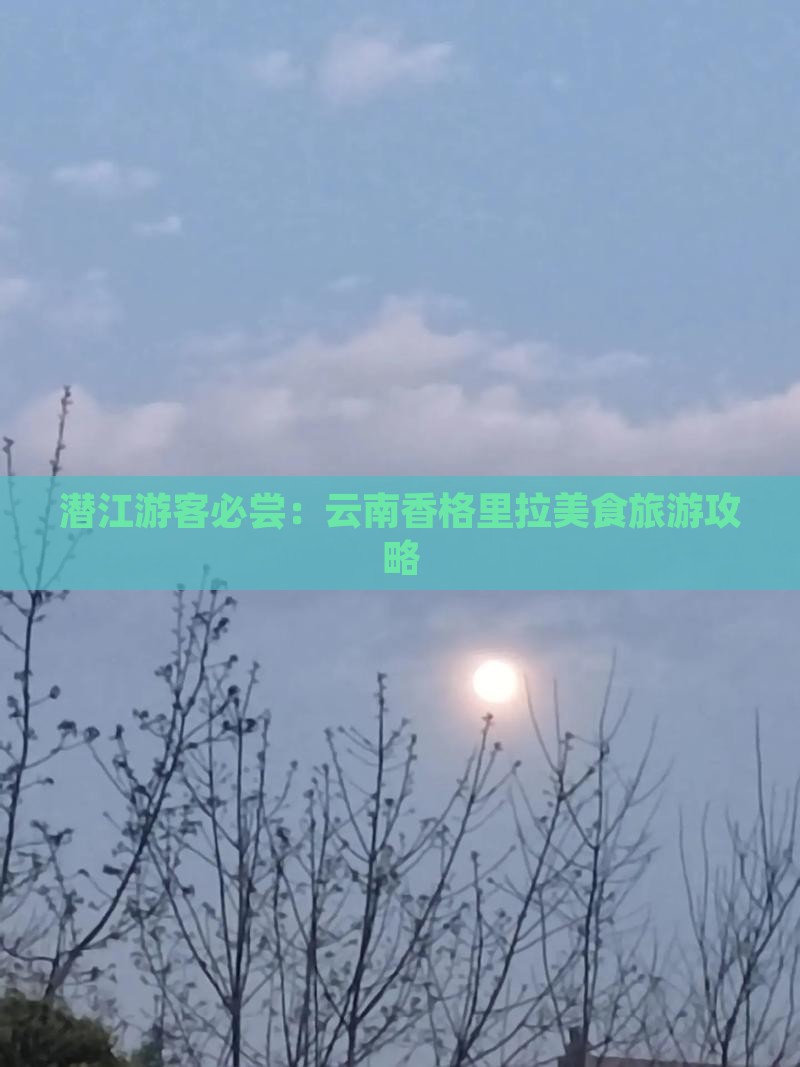 潜江游客必尝：云南香格里拉美食旅游攻略