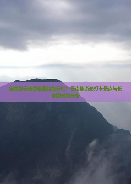 宜春到云南香格里拉旅行社？云南旅游必打卡景点与低价团对比分析