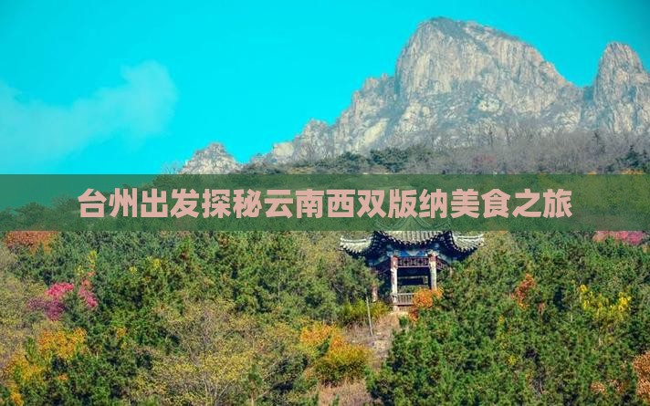 台州出发探秘云南西双版纳美食之旅