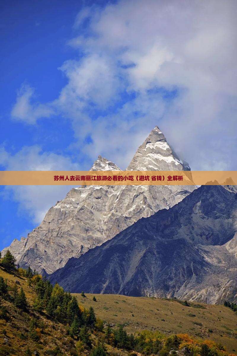 苏州去云南丽江旅游小吃