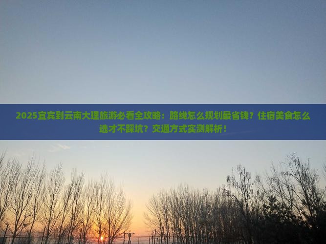 宜宾到云南大理旅游