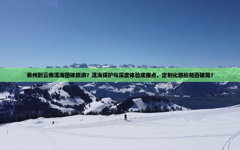 泰州到云南洱海团体旅游？洱海保护与深度体验成痛点，定制化旅拍能否破局？