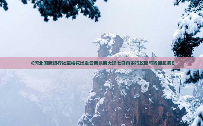 《河北国际旅行社攀枝花出发云南昆明大理七日自由行攻略与咨询服务》