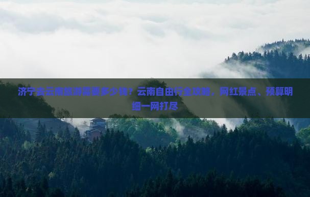 济宁去云南旅游需要多少钱？云南自由行全攻略，网红景点、预算明细一网打尽