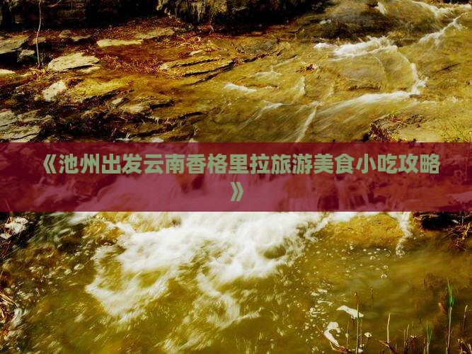 《池州出发云南香格里拉旅游美食小吃攻略》
