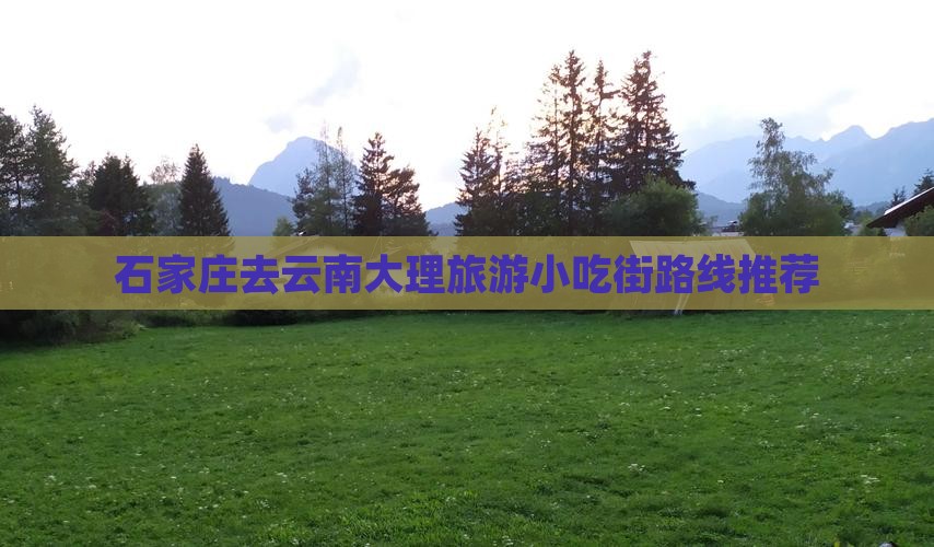 石家庄去云南大理旅游小吃街路线推荐