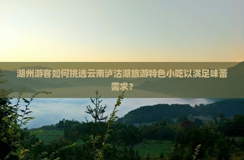 湖州游客如何挑选云南泸沽湖旅游特色小吃以满足味蕾需求？