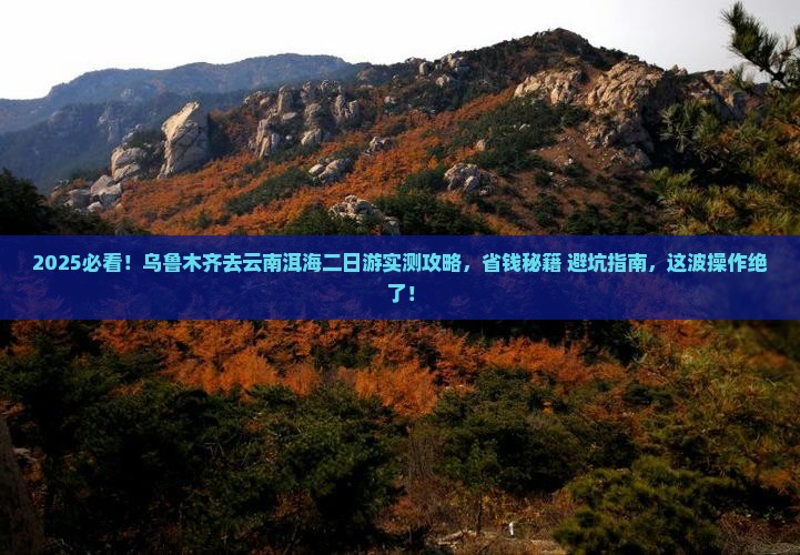 乌鲁木齐去云南洱海二日游
