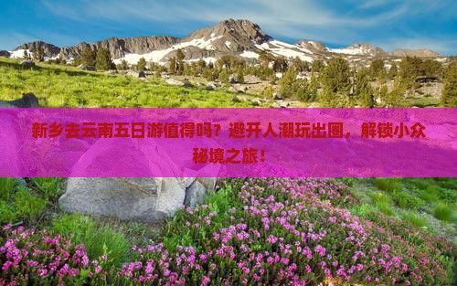 新乡去云南五日游