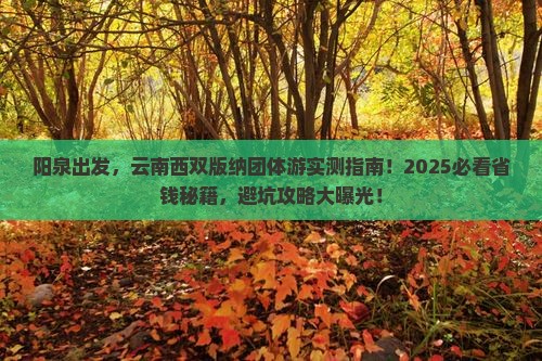 阳泉到云南西双版纳团体旅游
