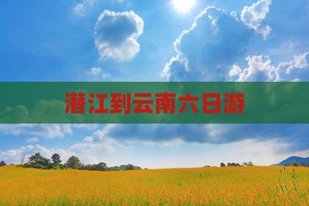 潜江到云南六日游