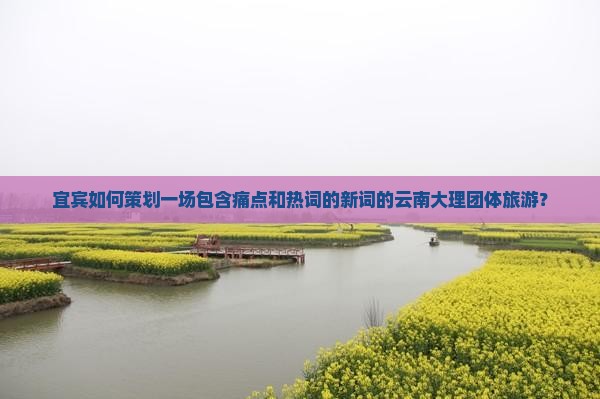 宜宾如何策划一场包含痛点和热词的新词的云南大理团体旅游？