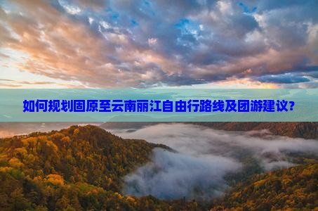 如何规划固原至云南丽江自由行路线及团游建议？