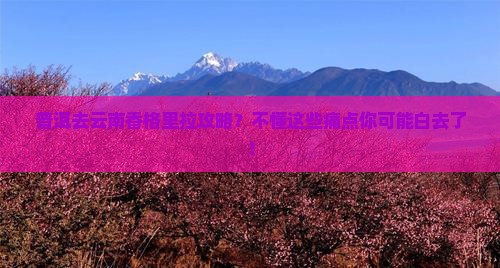 普洱去云南香格里拉攻略？不懂这些痛点你可能白去了！