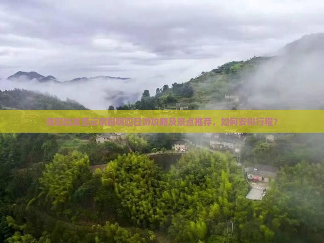 濮阳出发至云南昆明四日游攻略及景点推荐，如何安排行程？