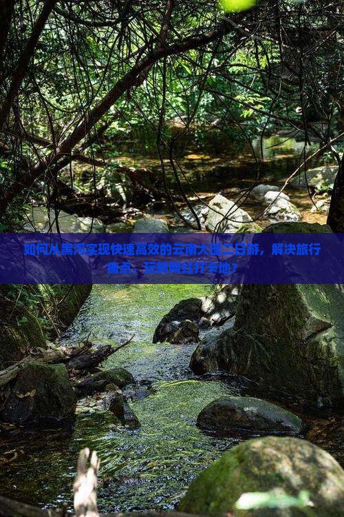 如何从黑河实现快速高效的云南大理二日游，解决旅行痛点，玩转网红打卡地？