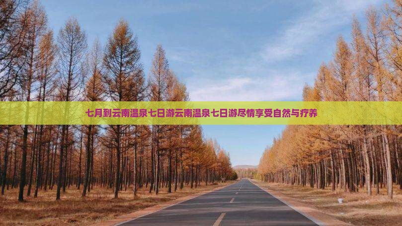 七月到云南温泉七日游