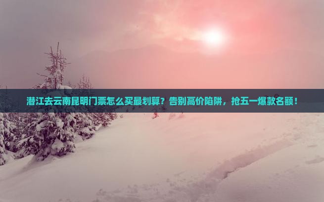 潜江去云南昆明门票