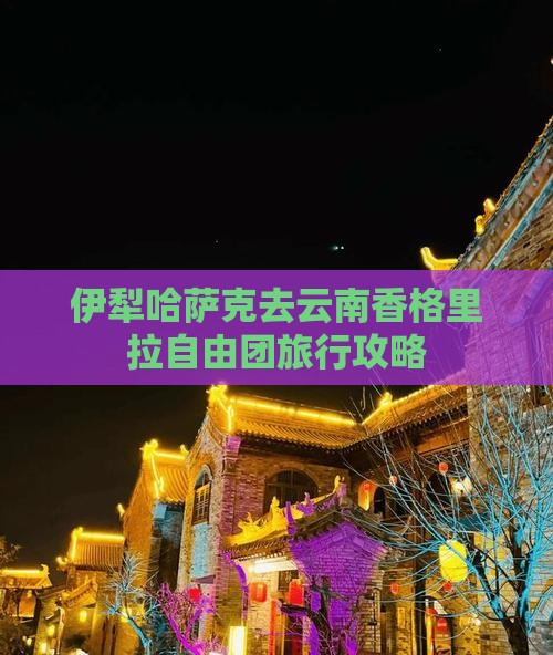 伊犁哈萨克去云南香格里拉自由团