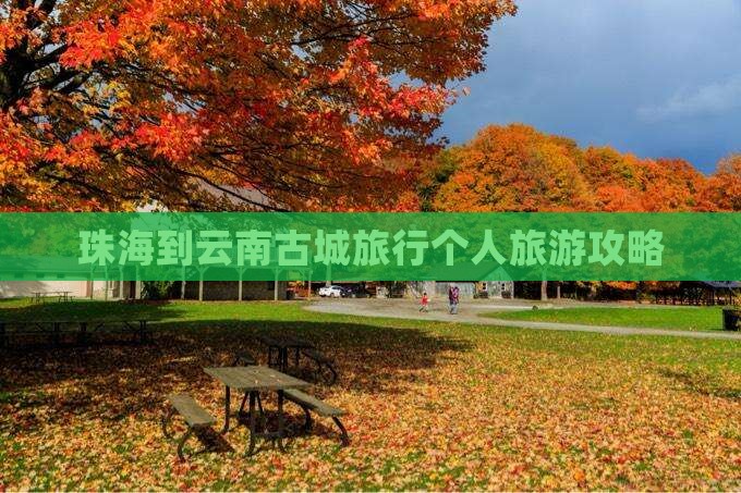 珠海到云南古城旅行个人旅游攻略