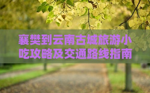 襄樊到云南古城旅游小吃攻略及交通路线指南