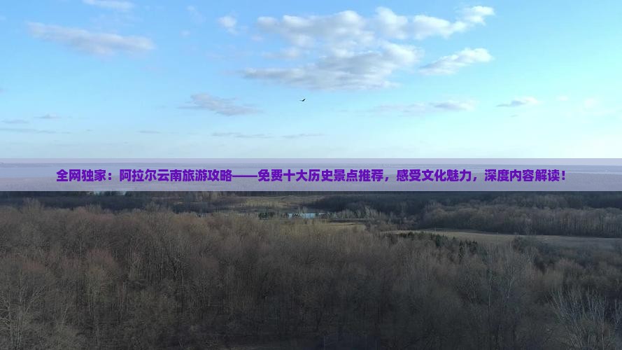 全网独家：阿拉尔云南旅游攻略——免费十大历史景点推荐，感受文化魅力，深度内容解读！