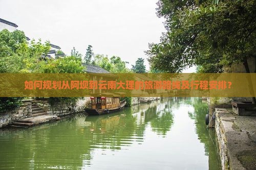 如何规划从阿坝到云南大理的旅游路线及行程安排？