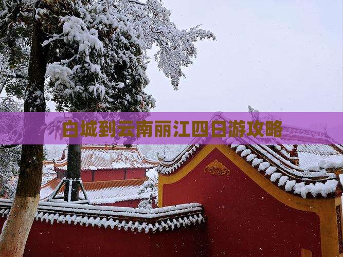 白城到云南丽江四日游攻略