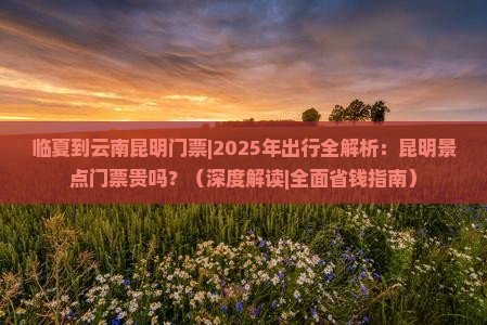 临夏到云南昆明门票
