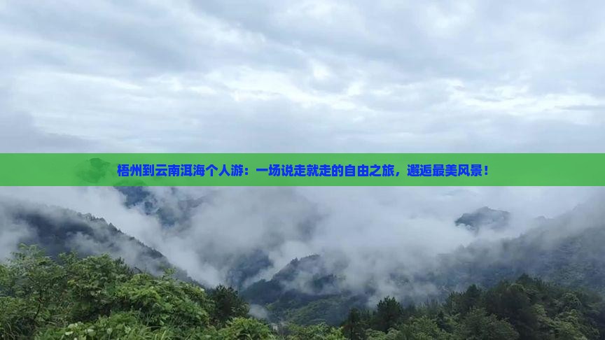 梧州到云南洱海个人游