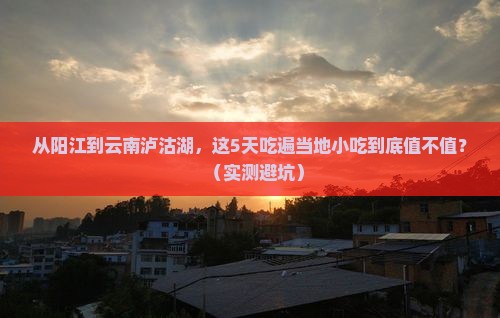 阳江到云南泸沽湖旅游小吃