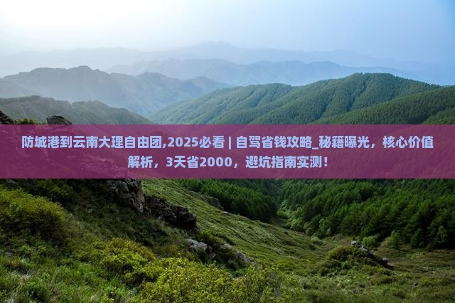 防城港到云南大理自由团