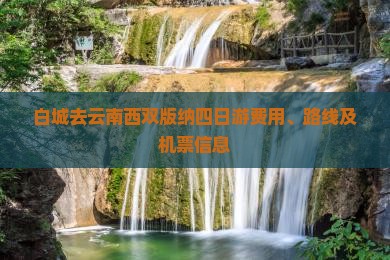 白城去云南西双版纳四日游费用、路线及机票信息