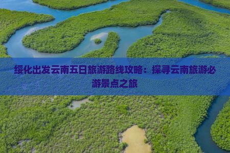 绥化出发云南五日旅游路线攻略：探寻云南旅游必游景点之旅