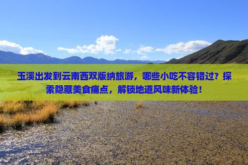玉溪出发到云南西双版纳旅游，哪些小吃不容错过？探索隐藏美食痛点，解锁地道风味新体验！